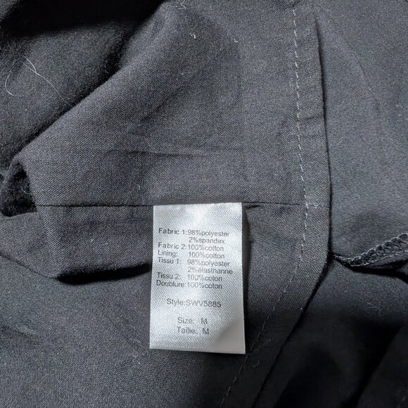 Elan Women's Two Tone‎ Beige Knit Top Black Skirt Sleeveless Dress Size Medium - Picture 7 of 7